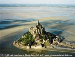 Mont Saint Michel with the tide out